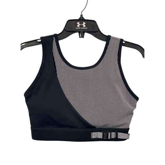 Zyia Active Chiaroscuro Buckle Bra Size Medium Black White Sportswear Athleisure - Picture 1 of 8